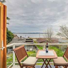 Interior1美麗的白樺灣度假屋,附甲板和火坑,Birch Bay Waterslides飯店