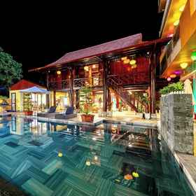 Primary image 1 Room in Chalet - Trang An Ao Dai Homestay - Wooden House With Field View and Private Bathroom, Nhà hàng 2 Con Voi - Dê núi Ninh Bình Hotels