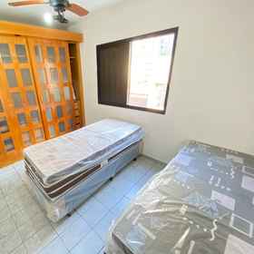 Room 1 Pé na areia Canto do Forte III, Brazil Apartments