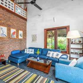 Lobby sitting area 1 Holiday Villa 3BR Sea View An Bang Beach, Beach Palm Villa Hotels