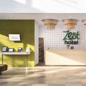 Lobby 1 Zest Hotel Harbour Bay Batam, โรงแรม & ที่พัก บาตัม