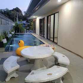 Living area 1 Saendee Pool Villa, Star Money Klaeng Branch Hotels