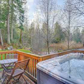 Primary image1Pet-friendly Riverfront Cabin w/ Hot Tub,The Courses at Resort at the Mountain飯店