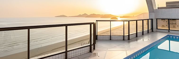 Lainnya Flat beira-mar com piscina na cobertura