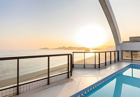 Lainnya Flat beira-mar com piscina na cobertura