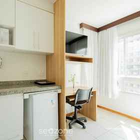 Private kitchen 1 Modern Flat for Business Asa Norte - Bhy0614, Terraço Shopping Hotels