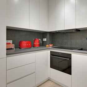 Private kitchenette1Sea View Horyzont by Downtown Apartments，格但斯克大学飯店