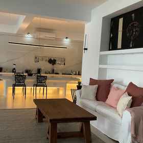 Private kitchen 3 Stunning luxe 220sm villa by the sea entirely private with own pool, Cheey Hotels