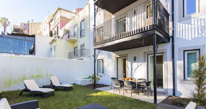 Lainnya ALTIDO Stunning 2BR Apt w/garden, by the Avenida subway & Botanical Garden of Lisbon