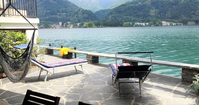 อื่นๆ Direct on Lugano Lake: Take a Swim From Your Villa