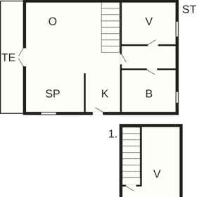 Floor plan 1 5 Person Holiday Home in Millinge, Faaborg-Midtfyn Municipality Hotels