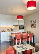 Dapur peribadi Modern Apartment With a Dishwasher Located in Zeebrugge