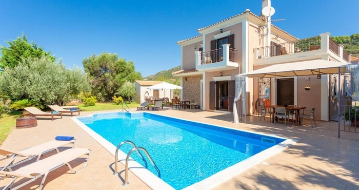 Others Villa Eufrosini Large Private Pool Walk to Beach Sea Views A C Wifi Car Not Required - 2301