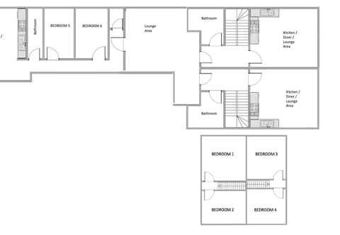 อื่นๆ The Penthouse Gathering Wrexham - Town Centre - Sleeps Up To 16