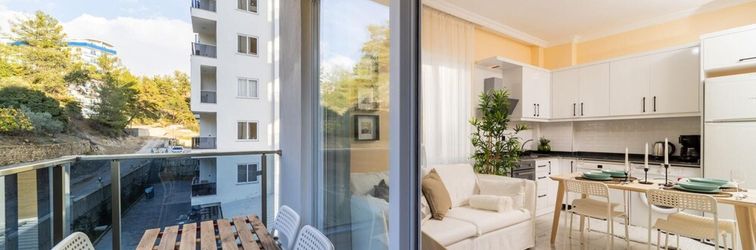 其他 Modern Flat With Shared Pool and Balcony in Alanya