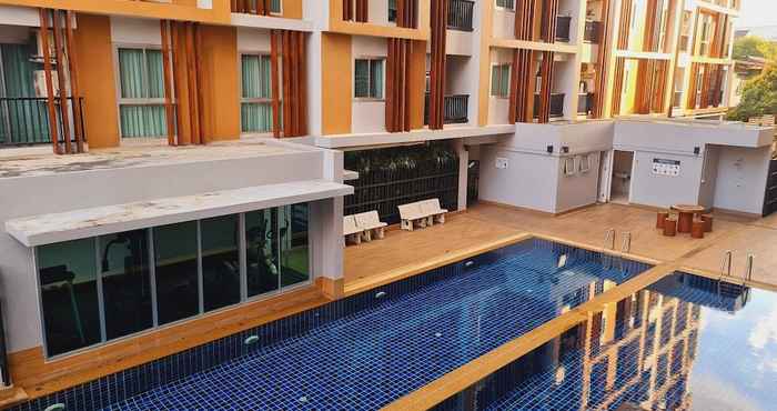 Others 1 Double Bedroom Swimming Pool Apartment for Rent in Udonthani With Gym Laundry