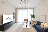 Others Aya - Elegant 1BR Apartment With Balcony and Creek Views