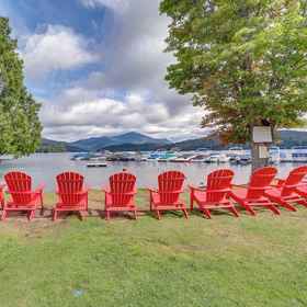 Interior1普萊西德湖公寓,附設露台 - 步行至海灘,Pendragon Theatre飯店