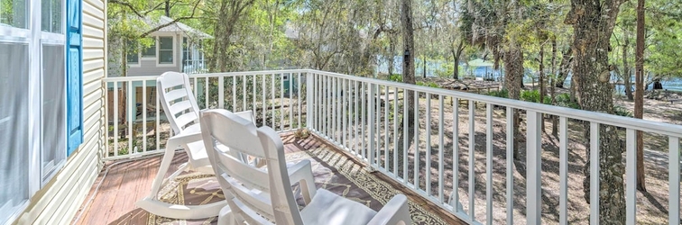 Lainnya Elevated Home w/ Fire Pit + Dock on Suwannee River