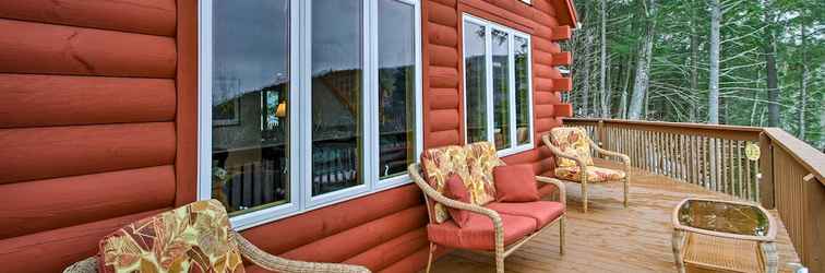 Khác Gilford Log Home Retreat With Lake Views!