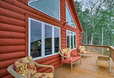 Khác Gilford Log Home Retreat With Lake Views!