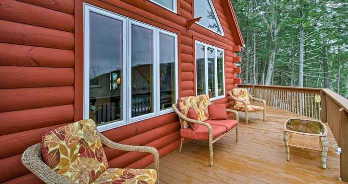 Lain-lain Gilford Log Home Retreat With Lake Views!