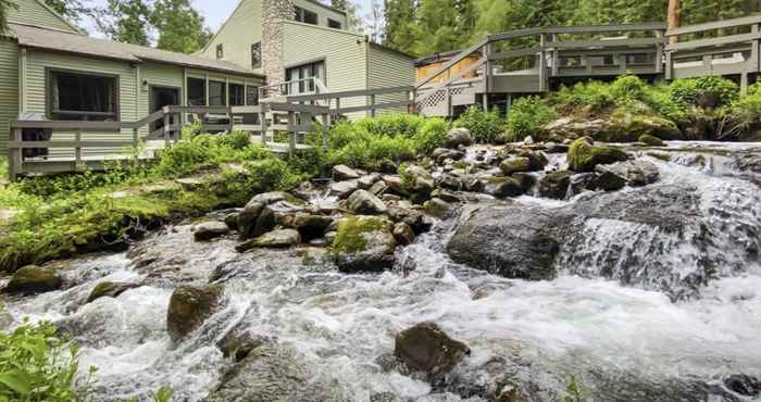 Lainnya Creekside Chateau Private Waterfall Creek Breck Private Nature Setting Spa