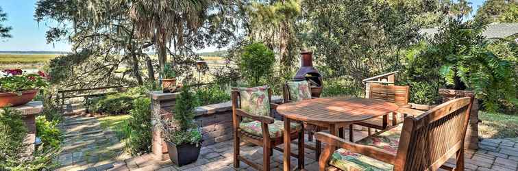 Lainnya Rustic Beaufort Home w/ Stunning Marsh Views!