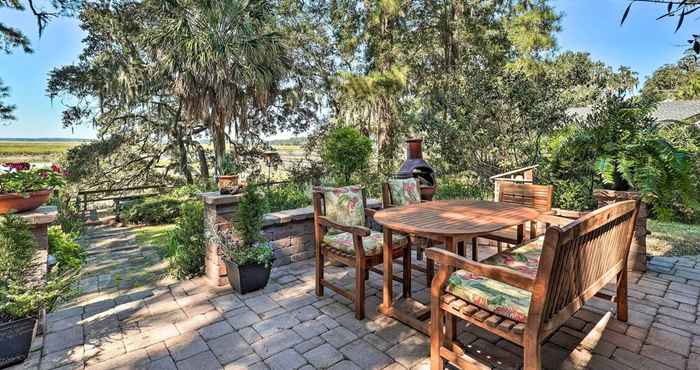 Lainnya Rustic Beaufort Home w/ Stunning Marsh Views!