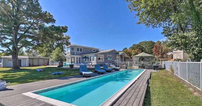 Lain-lain Grasonville Home w/ Private Pool on the Water