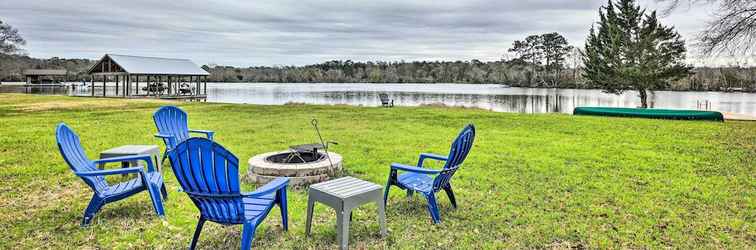 Lainnya Lakefront House w/ Boat Dock on Lake Conroe!