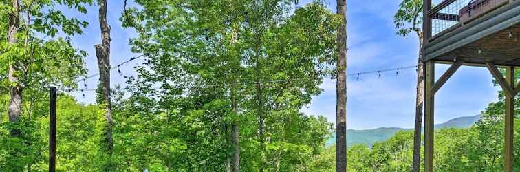 อื่นๆ 'see Forever' Bryson City Cabin w/ Hot Tub & Deck!