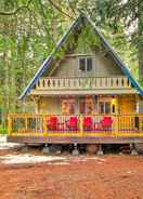 Primary image Cozy A-frame w/ Hot Tub, Fire Pit, & Fireplace!