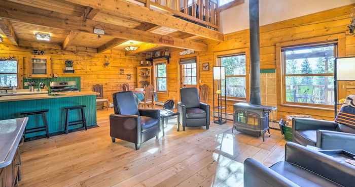 Others Secluded Black Hawk Log Cabin w/ Fire Pit!