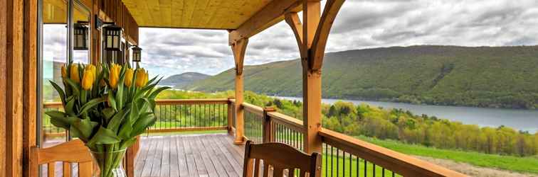 Others Naples Cabin w/ Large Wraparound Deck & Lake Views