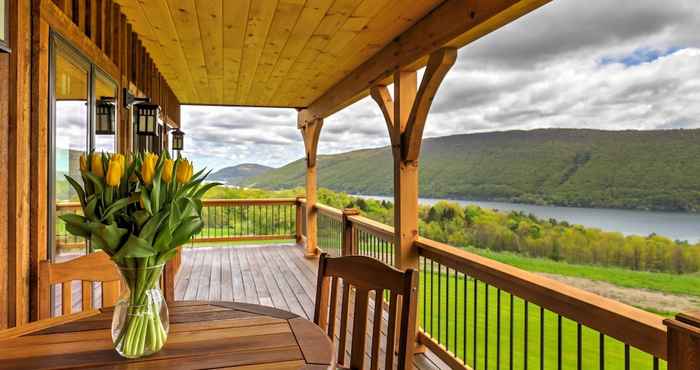 Others Naples Cabin w/ Large Wraparound Deck & Lake Views