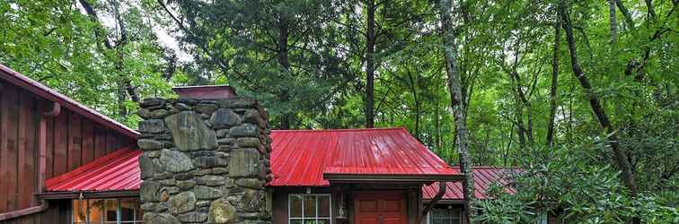 Others Serene Creekside Cottage Near Asheville W/fire Pit