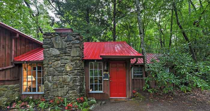 Others Serene Creekside Cottage Near Asheville W/fire Pit