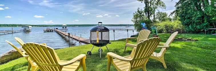 Others Lakefront Mayville Cottage w/ Dock & Grill!