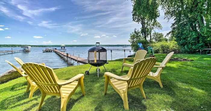 Others Lakefront Mayville Cottage w/ Dock & Grill!