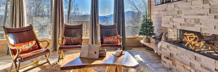 อื่นๆ Luxe Blue Ridge Mountain Retreat w/ Sauna + Creek!