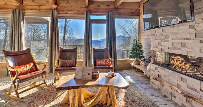 Lain-lain Luxe Blue Ridge Mountain Retreat w/ Sauna + Creek!