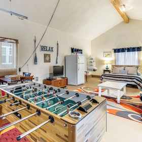 Interior1洛克威海灘之家,附熱水浴缸:距海灘僅 4 個街區!,Manzanita Golf Course飯店