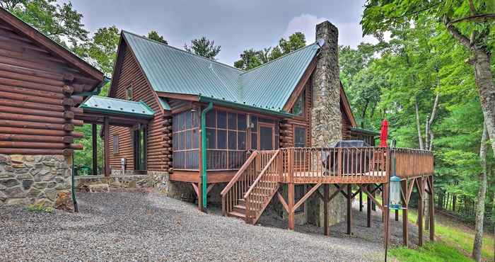 Khác Purlear Luxury, Spacious Log Cabin w/ Mtn Views!