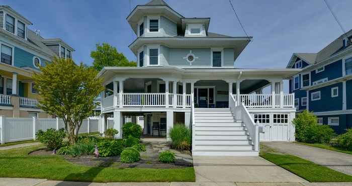 Others North Wildwood Home w/ Porch ~ 3 Blocks to Beach!