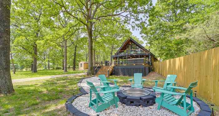 Lainnya Modern Fairland Log Cabin w/ Lake Access!