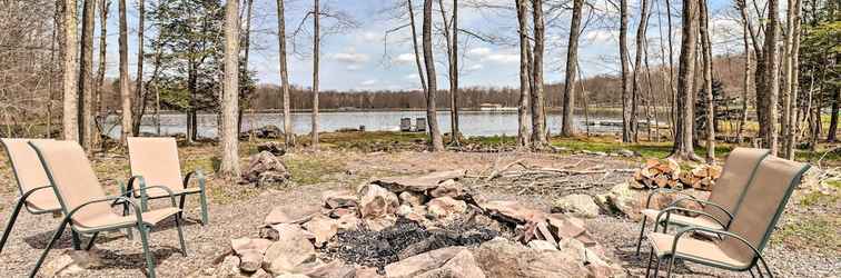 Others Lakefront Pocono Lake Home w/ Dock & Fire Pit