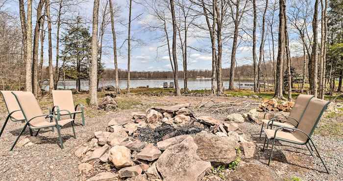 Khác Lakefront Pocono Lake Home w/ Dock & Fire Pit