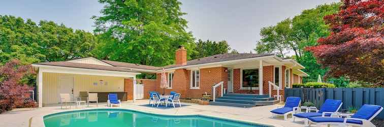 Lain-lain Charming Home w/ Pool + Deck ~ 9 Mi to Umich!