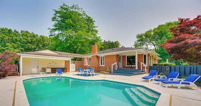 Lain-lain Charming Home w/ Pool + Deck ~ 9 Mi to Umich!